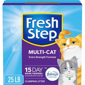 Fresh Step Multi-Cat Extra Strength Scented Clumping Cat Litter, 25-lb