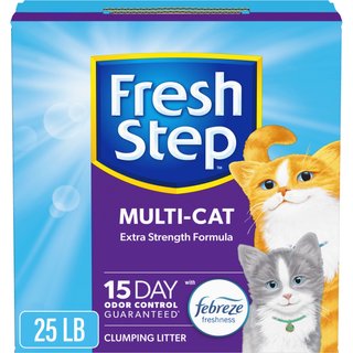 Fresh Step Multi-Cat Extra Strength Scented Clumping Cat Litter, 25-lb slide 1 of 9