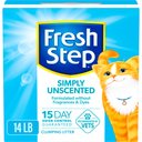 Fresh Step Simply Unscented Clumping Clay Cat Litter, 14-lb box