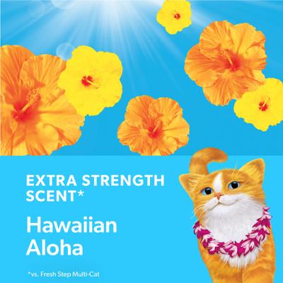 Show full view: Fresh Step Extreme Hawaiian Aloha Febreze Scented Clumping Clay Cat Litter, 25-lb box slide 7 of 12