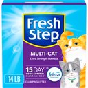 Fresh Step Multi-Cat Extra Strength Scented Clumping Cat Litter, 14-lb