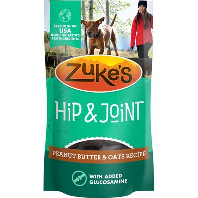 Zuke's Zuke's Hip & Joint Peanut Butter & Oats Recipe Soft & Chewy Dog Treats, 3-oz pouch