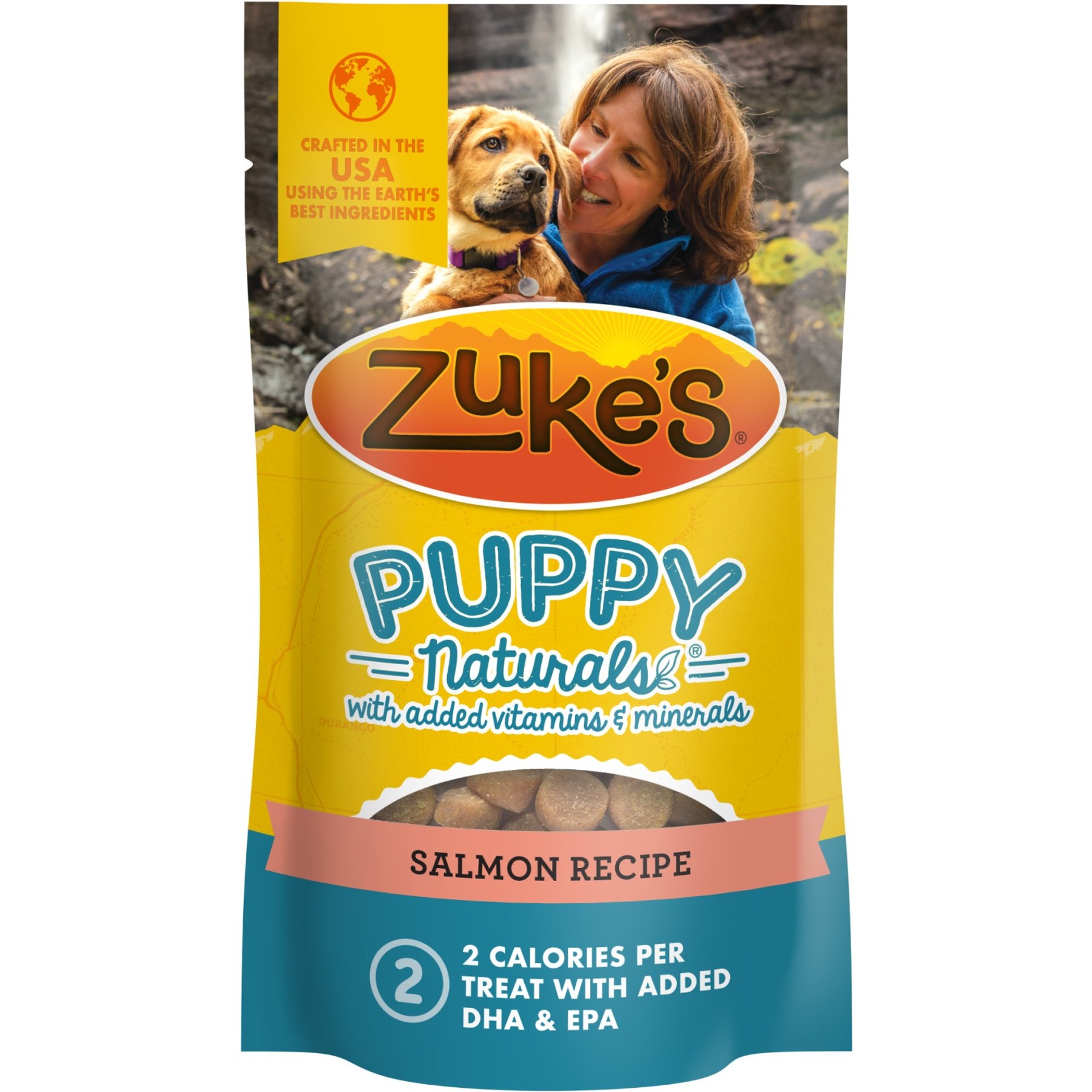 Zuke's Puppy Naturals Salmon Recipe Puppy Dog Treats, 3-oz pouch
