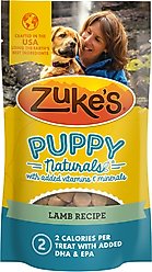 Zuke's Puppy Naturals Lamb Recipe Soft & Chewy Training Dog Treats, 3-oz pouch