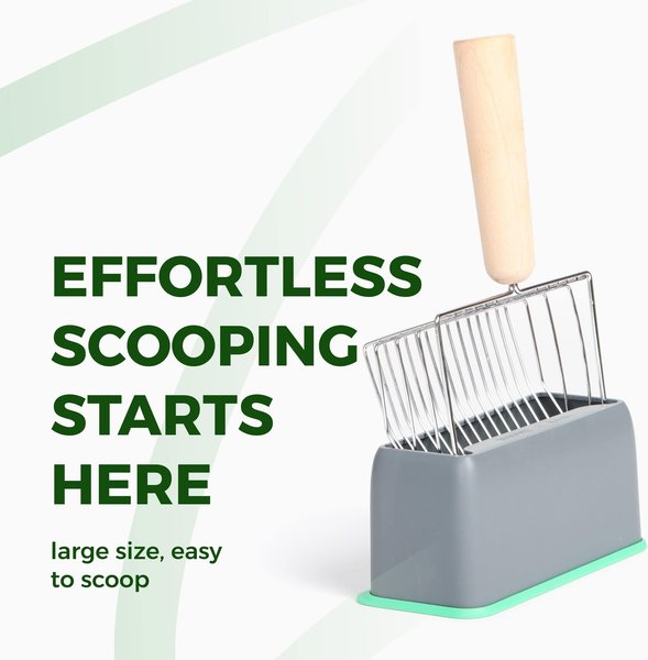 Show full view: PACO & PEPPER Cat Litter Scoop with Base Holder, 11-in slide 4 of 5
