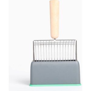 PACO & PEPPER Cat Litter Scoop with Base Holder, 11-in