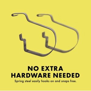 Zilla Non-Locking Screen Clips, Large
