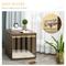Show in main carousel: jansno End Table Dog Crate with Removable Door Panel, Brown slide 8 of 9