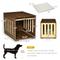 Show in main carousel: jansno End Table Dog Crate with Removable Door Panel, Brown slide 7 of 9