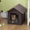 Show in main carousel: jansno Outdoor & Indoor Portable Waterproof & Insulated Heated Cat House, Brown slide 3 of 9