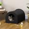 Show in main carousel: jansno Portable & Waterproof Dome Heated Cat House, Black slide 1 of 4