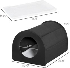 jansno Portable & Waterproof Dome Heated Cat House, Black slide 2 of 4
