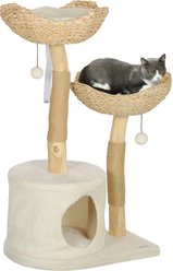 PawHut 37-in Cat Tree, Cream White