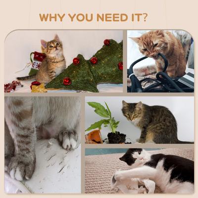 Show full view: PawHut Wall Mounted Cat Shelf with Washable Cushion, Natural Wood slide 7 of 10