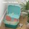 Show in main carousel: jansno Scoop, Lockable Openable Covered Cat Litter Box with Lid, Green slide 7 of 8