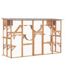 PawHut Catio Playground Cat Window Box Outdoor Cat House, Orange