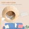 Show in main carousel: PawHut Wall Mounted Cat Shelf with Washable Cushion, Natural Wood slide 6 of 10