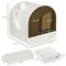 Show in main carousel: jansno Indoor Covered Cat Litter Box with Lid, White slide 7 of 8