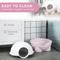 Show in main carousel: jansno Leaking Sand Pedal, Top Handle Hooded Cat Litter Box with Lid, Light Pink slide 3 of 8