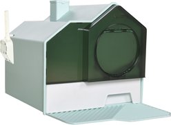 Cesicia Pan with Odor Control & Mat Cat Litter Box, Light Blue