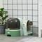 Show in main carousel: jansno Openable Front Cover Cat Litter Box with Lid, Green slide 4 of 7