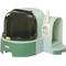 Show in main carousel: jansno Openable Front Cover Cat Litter Box with Lid, Green slide 7 of 7