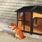 Show in main carousel: PawHut Giant Window Wooden Indoor/Outdoor Dog House, Yellow slide 10 of 10