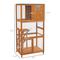 Show in main carousel: jansno Weatherproof & Wheeled with High Weight Capacity Wood Outdoor Cat House & Condo, Orange slide 5 of 7