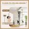 Show in main carousel: PawHut 98-in Plush Floor-to-Ceiling Cat Tree, Beige slide 6 of 11