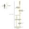 Show in main carousel: PawHut 98-in Plush Floor-to-Ceiling Cat Tree, Beige slide 4 of 11
