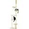 Show in main carousel: PawHut 98-in Plush Floor-to-Ceiling Cat Tree, Beige slide 1 of 11