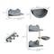 Show in main carousel: jansno Climbing 4 Pieces Cat Wall Shelves with Hammock, Gray slide 5 of 8