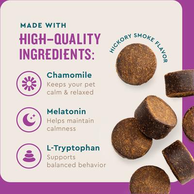 Show full view: VetIQ Calming Soft Chew Calming Supplement for Dogs, 60 count slide 4 of 11