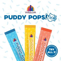 Weruva Puddy Pops Tuna & Salmon Grain-Free Lickable Cat Treats, 0.5-oz tube, 50 count slide 2 of 8