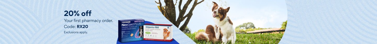 20% off your first pharmacy order. use code: RX20. exclusions apply.