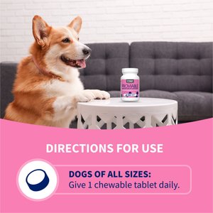 Nutramax Proviable Probiotics Daily Digestive Health Chewable Tablet Supplement for Dogs, 60 count