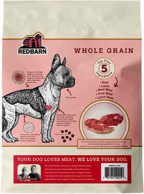 Show full view: Redbarn Whole Grain Land Recipe Dry Dog Food, 22-lb bag slide 3 of 12