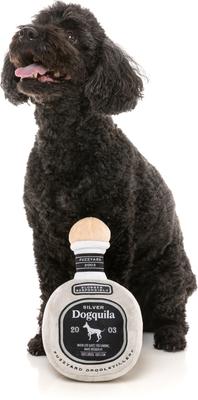 Show full view: FuzzYard Silver Dogquila Squeaky Plush Dog Toy slide 2 of 5