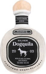 FuzzYard Silver Dogquila Squeaky Plush Dog Toy