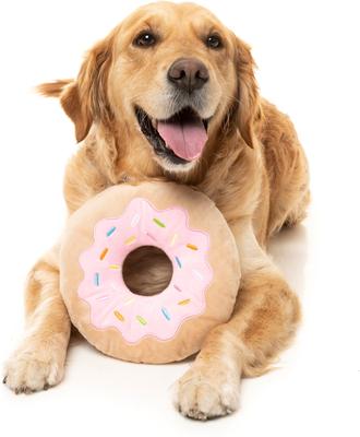 Show full view: FuzzYard Giant Donut Squeaky Plush Dog Toy slide 2 of 5