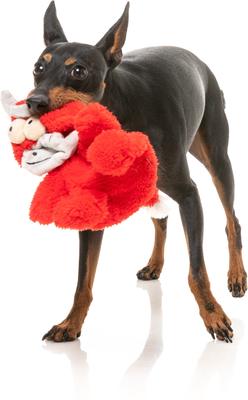 Show full view: FuzzYard Flat Out Nasties Jordan The Bull Squeaky Stuffing-Free Plush Dog Toy slide 2 of 5