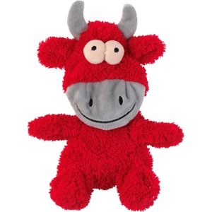 FuzzYard Flat Out Nasties Jordan The Bull Squeaky Stuffing-Free Plush Dog Toy