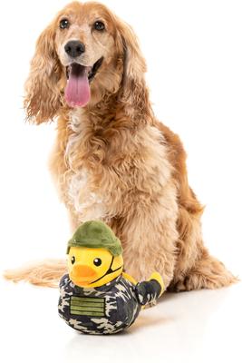 Show full view: FuzzYard Commanduck Squeaky Plush Dog Toy slide 5 of 11