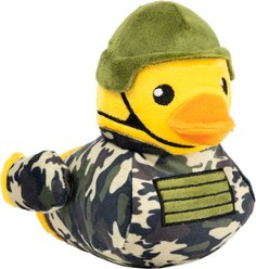 FuzzYard Commanduck Squeaky Plush Dog Toy