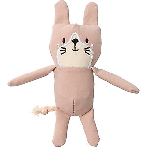 FuzzYard Life Cat Plush Cat Toy with Catnip, Soft Blush