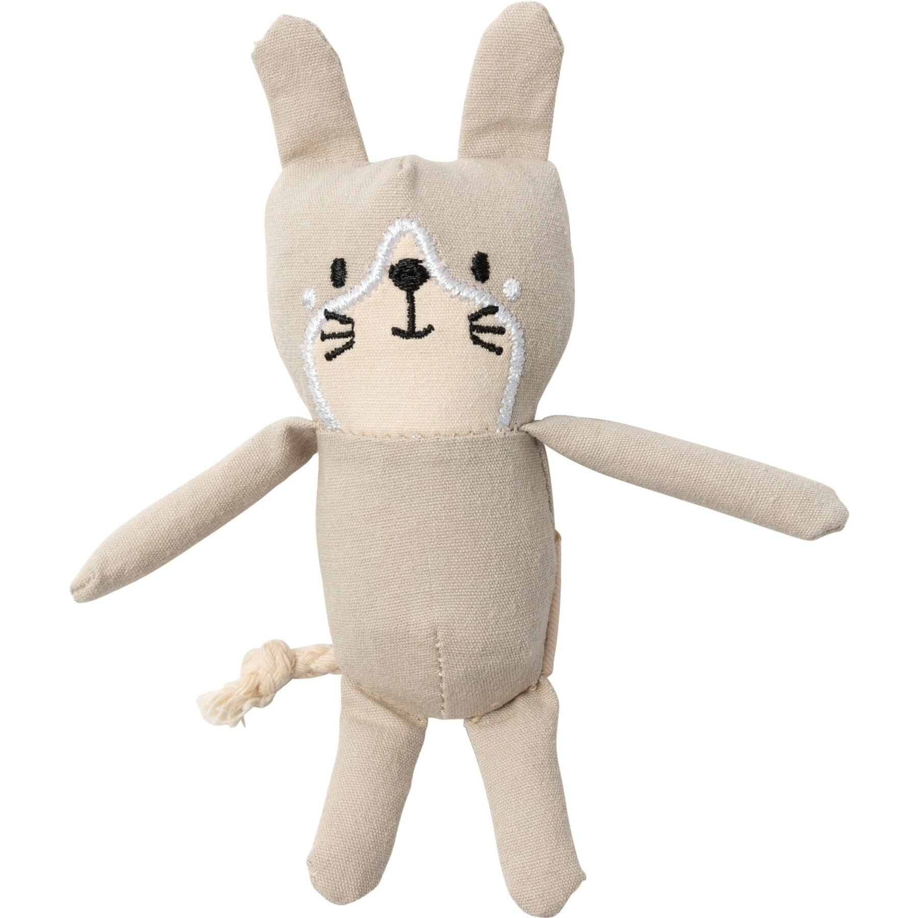 FuzzYard Life Cat Plush Cat Toy with Catnip, Sandstone