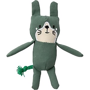 FuzzYard Life Cat Plush Cat Toy with Catnip, Myrtle Green