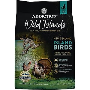 Addiction Premium Wild Islands Island Birds Poultry Grain-Free & High-Protein Dry Cat Food, 4-lb bag