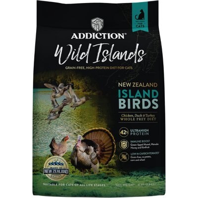 Addiction Addiction Premium Wild Islands Island Birds Poultry Grain-Free & High-Protein Dry Cat Food, 4-lb bag