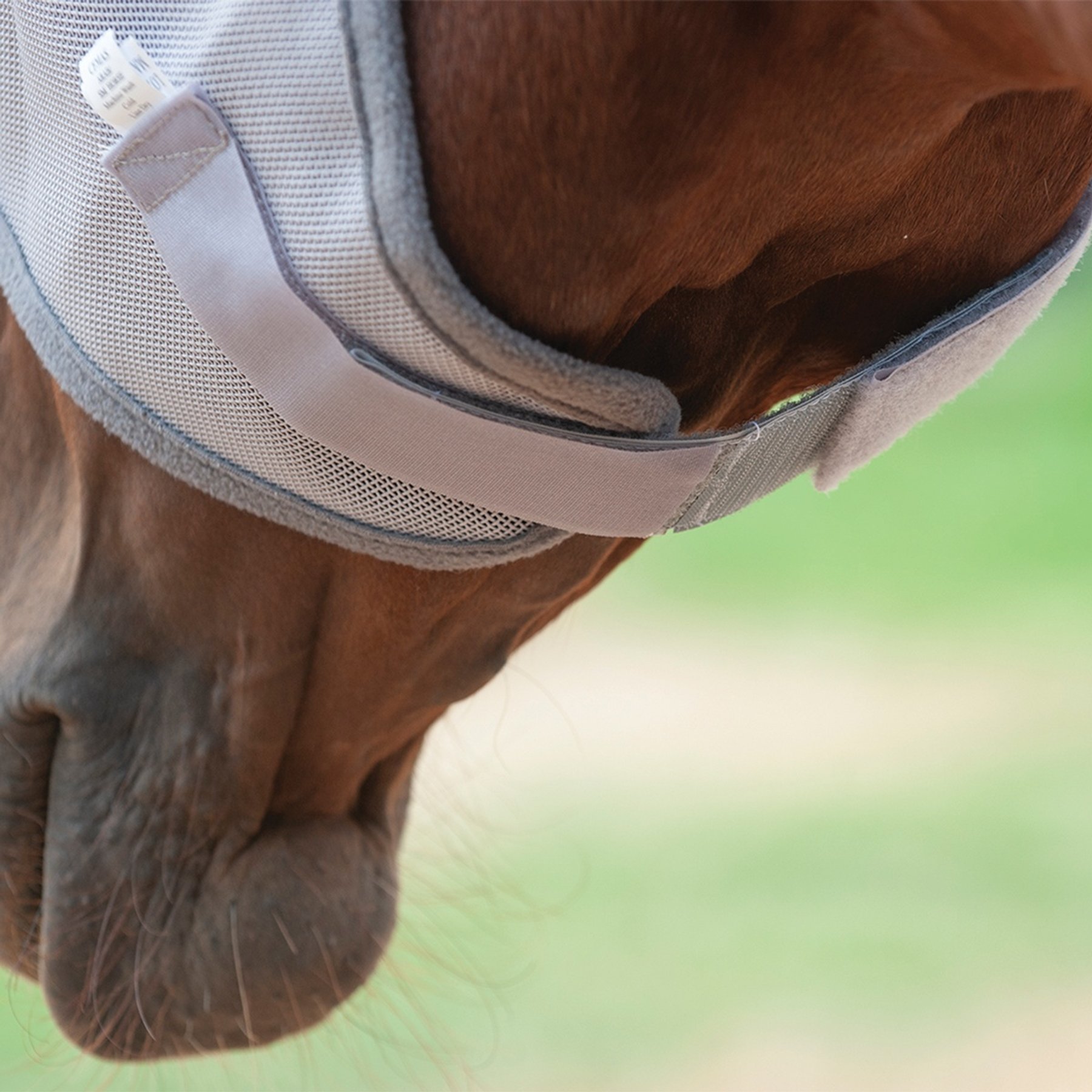 Cashel Hook & Loop Horse Fly Mask Extender, Grey
